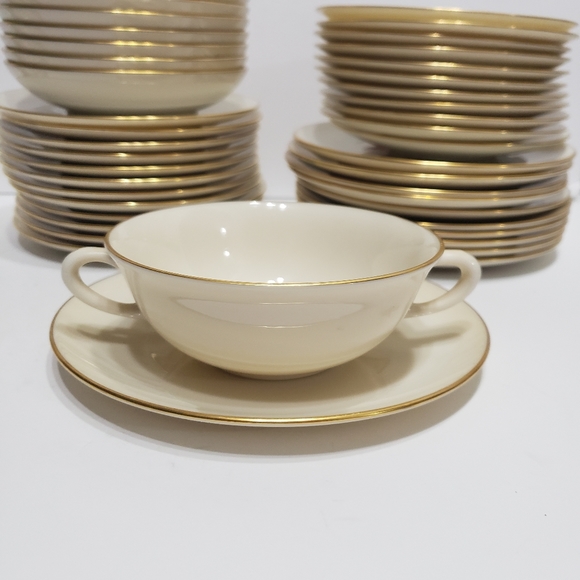 Vintage LENOX Wheat China with Gold Trim - Picture 7 of 16